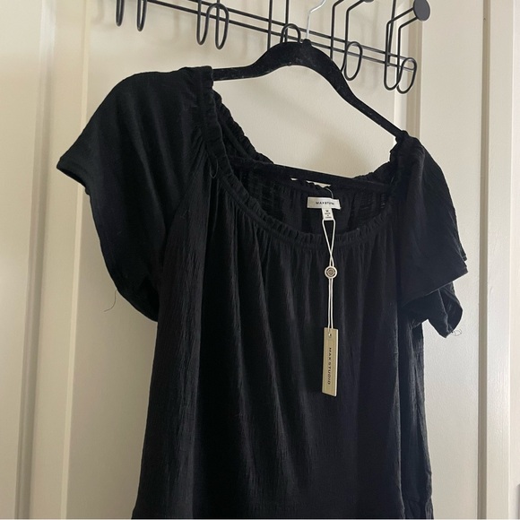 Max Studio black babydoll dress - Picture 2 of 9